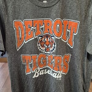 Detroit Tigers Baseball T-Shirt - Gray and Orange